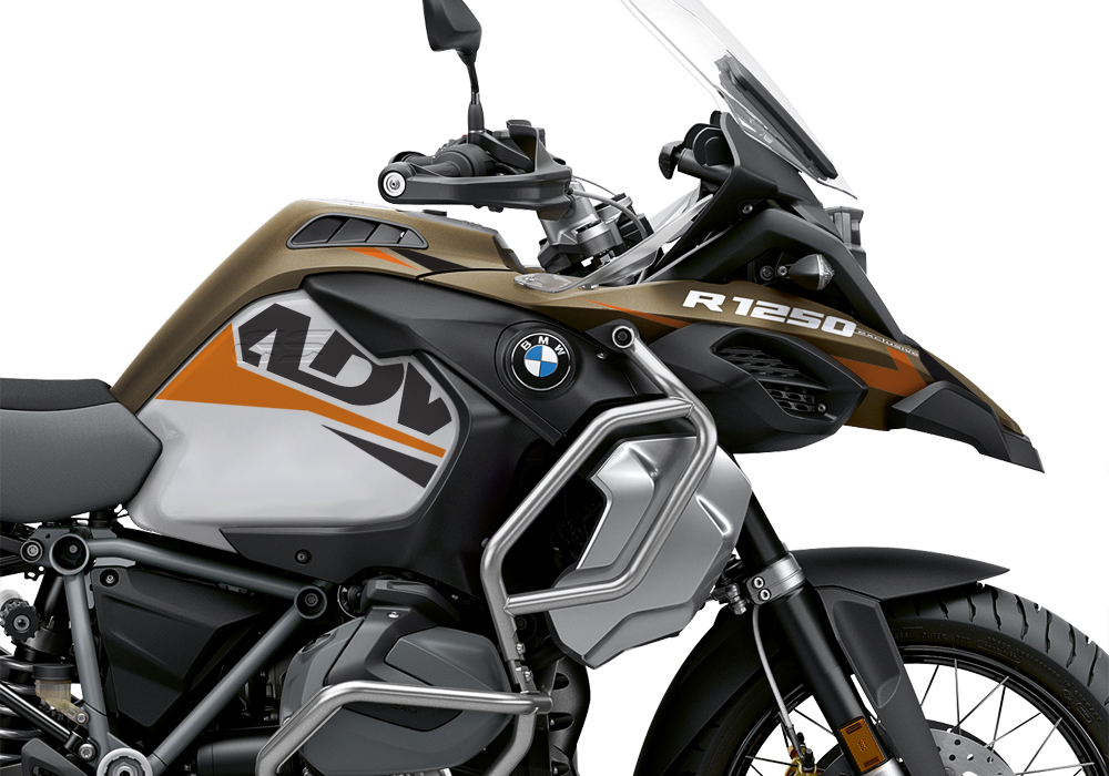 BKIT 3547 BMW R1250GS Adventure Style Exclusive Alive Orange Black Stickers Kit 02