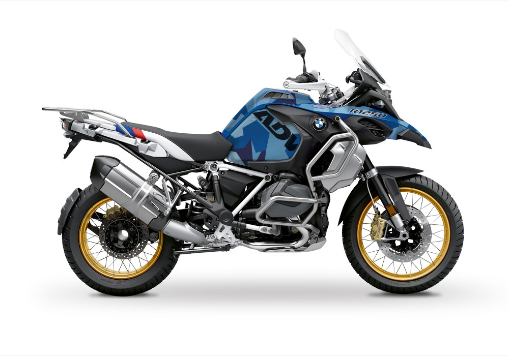 BKIT 3551 BMW R1250GS Adventure Style HP M90 Blue Camo Full Wrap 01