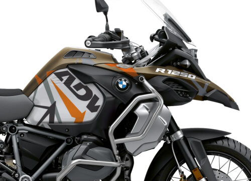 BKIT 3566 BMW R1250GS Adventure Style Exclusive Spike Orange Black Stickers Kit 02