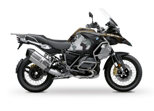BKIT 3572 BMW R1250GS Adventure Style Exclusive The Globe Black Grey Stickers Kit 01