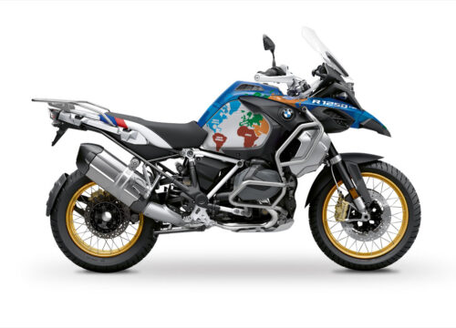 BKIT 3573 BMW R1250GS Adventure Style HP The Globe Multicolour Stickers Kit 01
