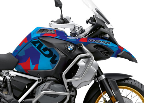 BKIT 3608 BMW R1250GS Adventure Style HP M90 Blue Red Camo Full Wrap 02