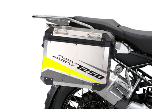 BSTI 3484 BMW R1250GS Adventure Pannier Vivo Grey Fluo Yellow Stickers Kit 02
