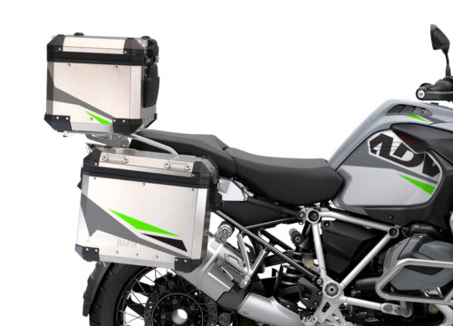 BSTI 3492 BMW R1250GS Adventure Top Box Alive Grey Fluo Green Stickers Kit 02