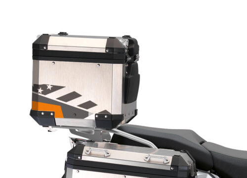BSTI 3497 BMW R1250GS Adventure Top Box M90 Camo Grey Orange Stickers Kit 03