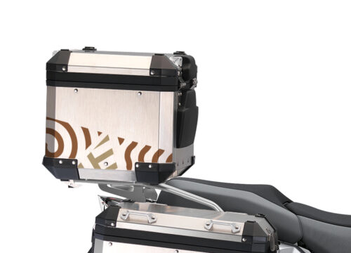 BSTI 3498 BMW R1250GS Adventure Top Box Four Elements Brown Champagne Metallic Stickers Kit 03