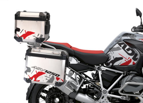 BSTI 3501 BMW R1250GS Adventure Top Box Safari Red Grey Black Stickers Kit 02