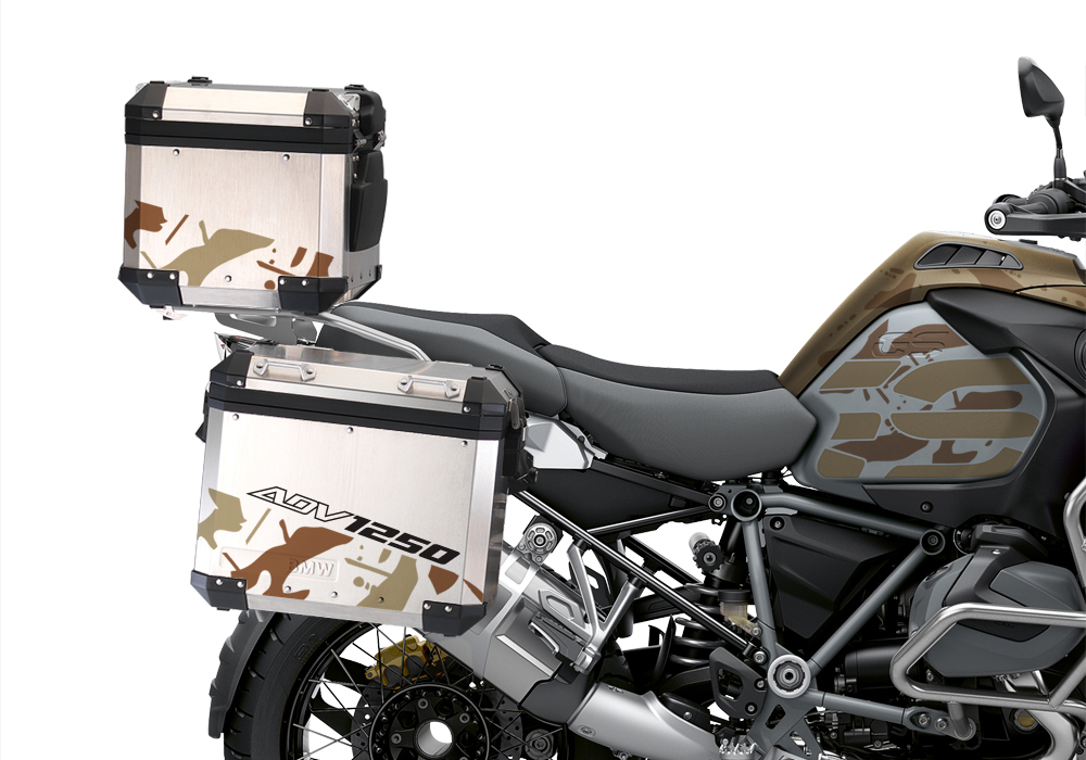 BSTI 3506 BMW R1250GS Adventure Top Box Safari Brown Champagne Metallic Stickers Kit 02 02