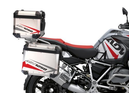 BSTI 3508 BMW R1250GS Adventure Top Box Spike Red Grey Stickers Kit 02