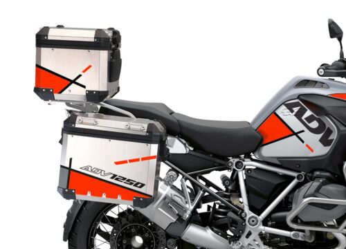 BSTI 3516 BMW R1250GS Adventure Top Box Vector Fluo Red Stickers Kit 02