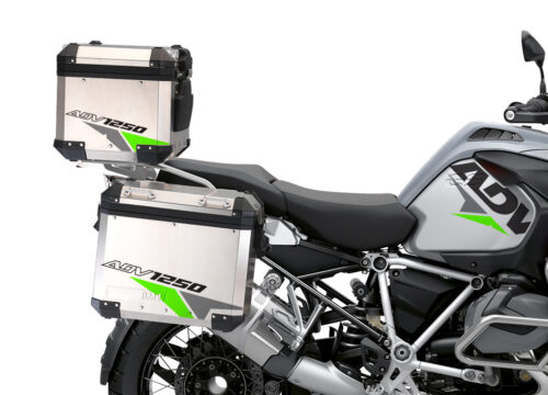 BSTI 3521 BMW R1250GS Adventure Top Box Velos Grey Fluo Green Stickers Kit 02