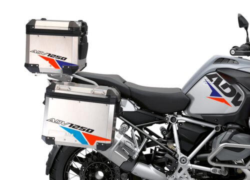 BSTI 3523 BMW R1250GS Adventure Top Box Velos Royal Blue Light Blue Fluo Red Stickers Kit 02