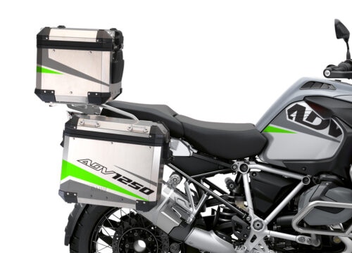 BSTI 3527 BMW R1250GS Adventure Top Box Vivo Grey Fluo Green Stickers Kit 02