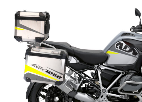 BSTI 3528 BMW R1250GS Adventure Top Box Vivo Grey Fluo Yellow Stickers Kit 02