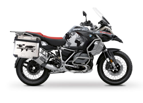 BSTI 3530 BMW R1250GS Adventure Panniers The Globe Black Stickers Kit 01