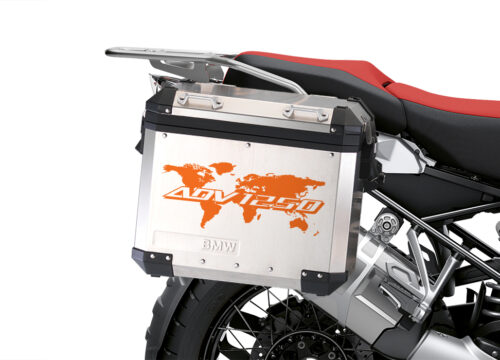 BSTI 3538 BMW R1250GS Adventure Panniers The Globe ADV1250 Orange Stickers Kit 02