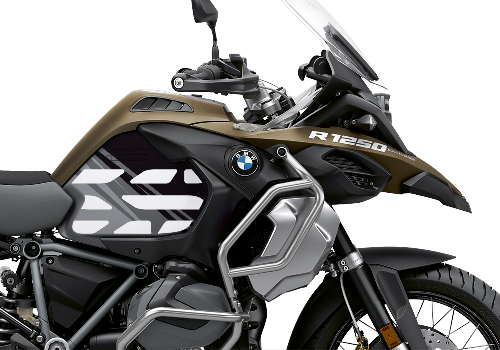 BSTI 3594 BMW R1250GS Adventure Style Ecxlusive Anniversary Limited Edition Tank Stickers Black Grey 02