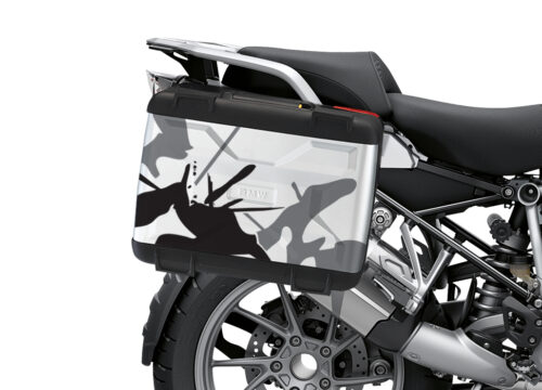BSTI 3611 BMW R1250GS Vario Pannier Safari Grey Black Stickers Kit 02