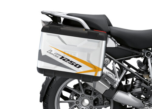 BSTI 3619 BMW R1250GS Vario Pannier Spike Yellow Grey Stickers Kit 02