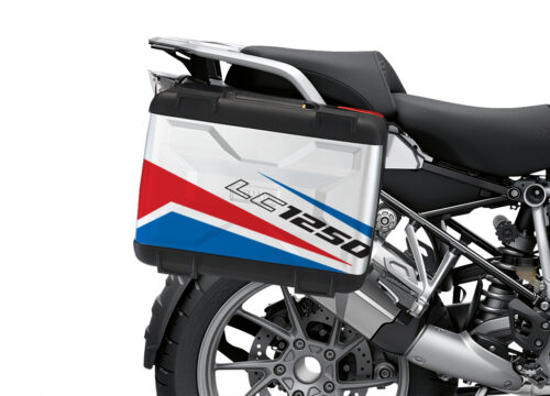 BSTI 3628 BMW R1250GS Vario Pannier Vivo Red Blue Stickers Kit 02