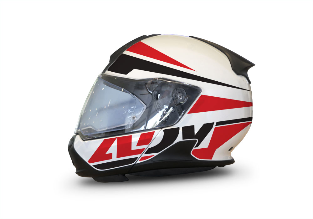 HEL 3422 BMW System 7 Light White Vivo Series Red Black Stickers Kit 01