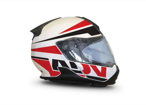 HEL 3422 BMW System 7 Light White Vivo Series Red Black Stickers Kit 02