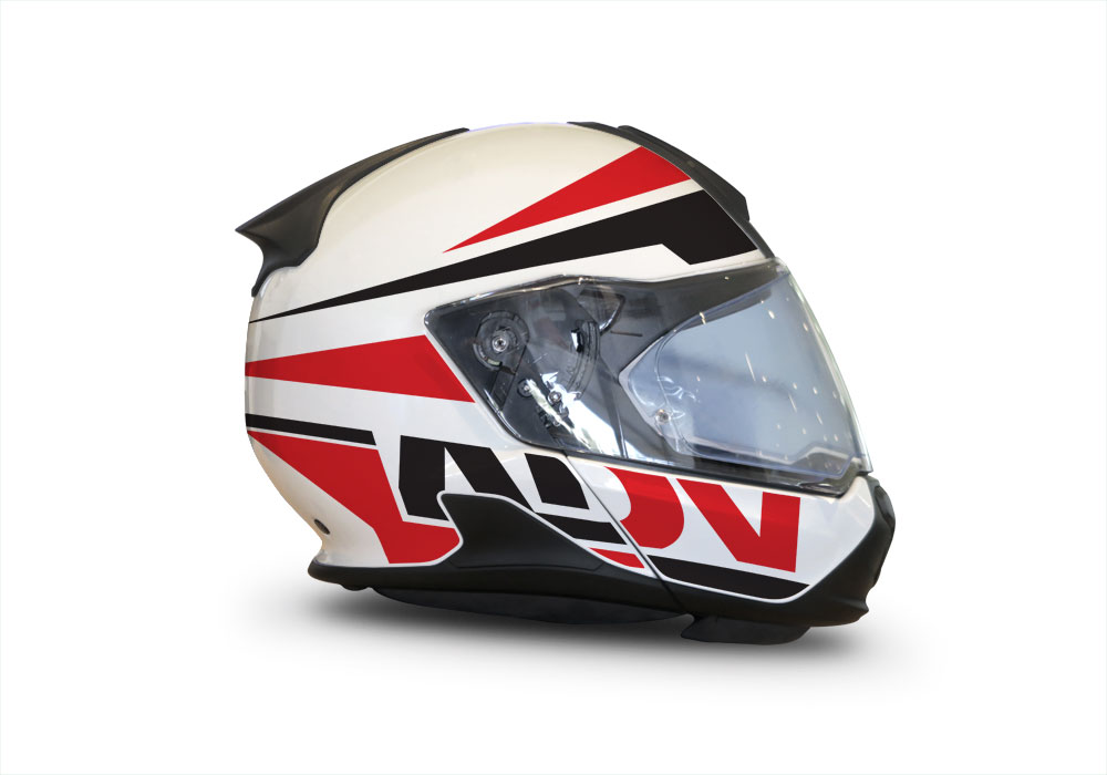 HEL 3422 BMW System 7 Light White Vivo Series Red Black Stickers Kit 02