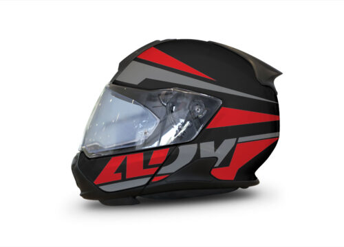 HEL 3426 BMW System 7 Black Vivo Series Red Grey Stickers Kit 01