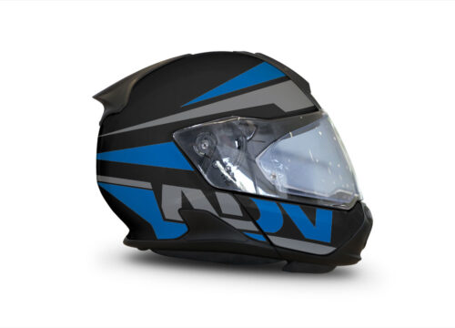 HEL 3427 BMW System 7 Black Vivo Series Blue Grey Stickers Kit 02