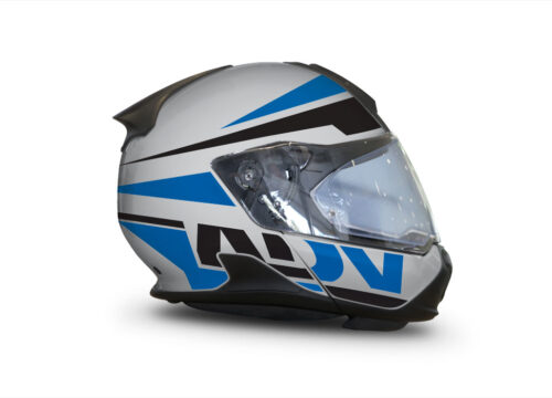 HEL 3431 BMW System 7 Silver Metallic Vivo Series Blue Black Stickers Kit 02