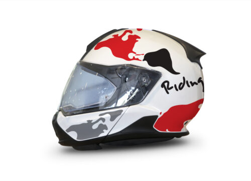 HEL 3433 BMW System 7 Light White The Globe Series Red Grey Stickers Kit 01