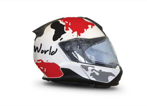 HEL 3433 BMW System 7 Light White The Globe Series Red Grey Stickers Kit 02