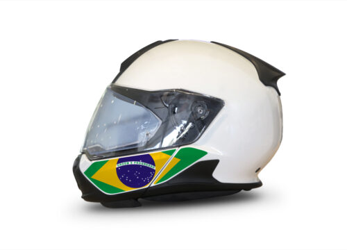 HEL 3445 BMW System 7 Light White The Flag Series Stickers Kit Brazil