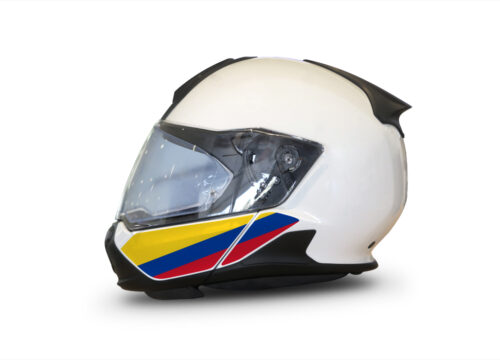 HEL 3445 BMW System 7 Light White The Flag Series Stickers Kit Colombia