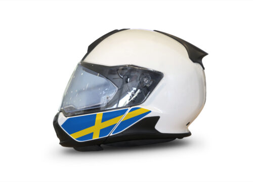 HEL 3445 BMW System 7 Light White The Flag Series Stickers Kit Sweden