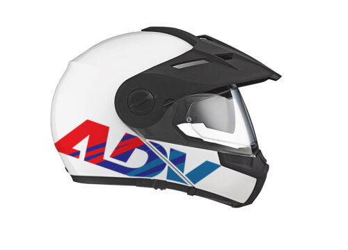 HEL 3715 Schuberth E1 White ADV Msport Stickers Kit 02