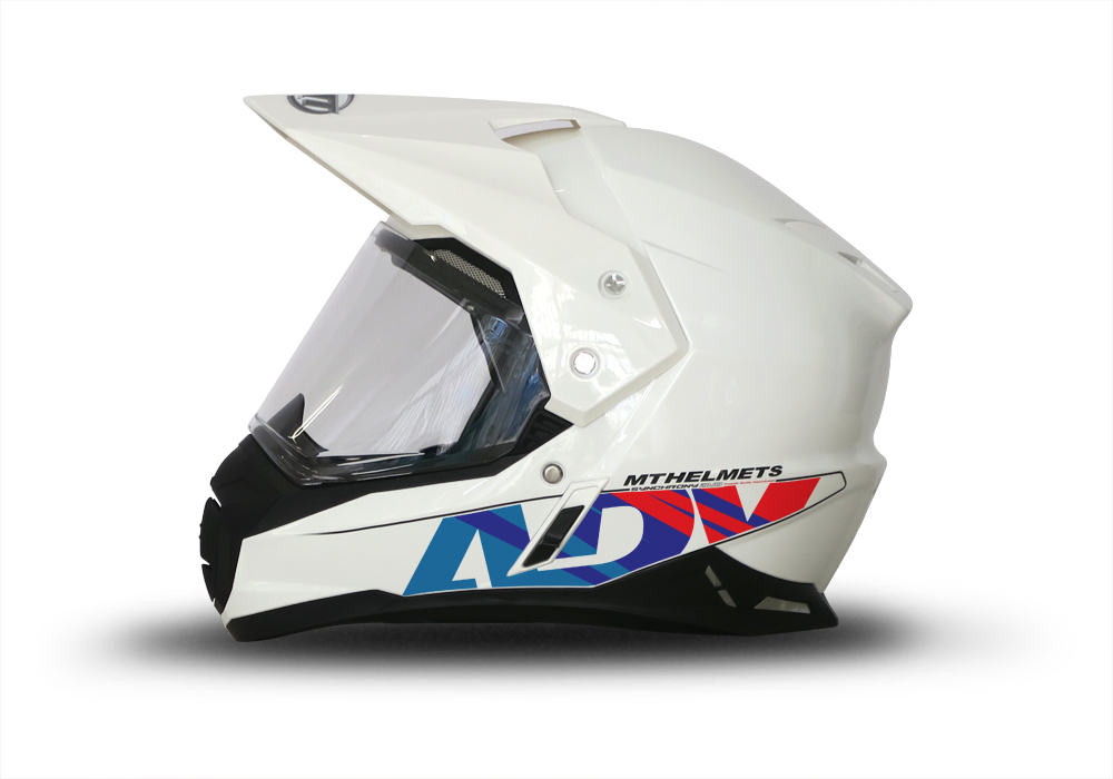 HEL 3717 MT Synchrony Duo Sport White Helmet ADV Msport Stickers Kit
