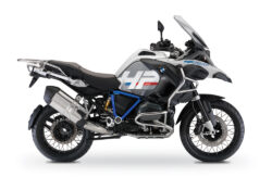 BKIT 3665 BMW R1200GS LC Adventure Alpine White HP Edition Side Tank Fender Stickers with Pyramid Frame Blue 01