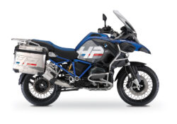BKIT 3675 BMW R1200GS LC Adventure Racing Blue HP Edition Side Tank Fender Stickers with Full Frame Panniers Blue 01
