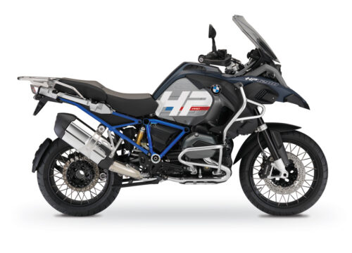 BKIT 3678 BMW R1200GS LC Adventure Ocean Blue HP Edition Side Tank Fender Stickers with Full Frame Blue 01