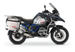 BKIT 3681 BMW R1200GS LC Adventure Ocean Blue HP Edition Side Tank Fender Stickers with Full Frame Panniers Blue 01