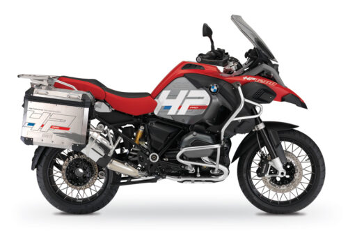 BKIT 3685 BMW R1200GS LC Adventure Racing Red HP Edition Side Tank Fender Stickers with Panniers 01