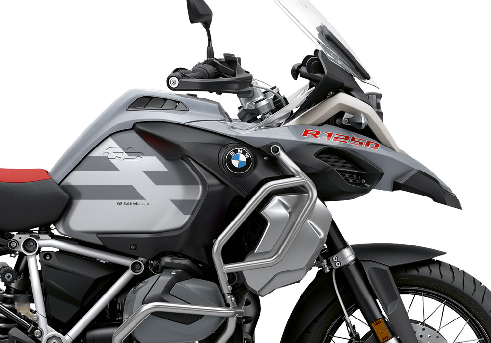 BKIT 3760 BMW R1250GS Adventure Ice Grey Spirit Lines V2 Blue Stickers Kit Grey Metallic Matte 02