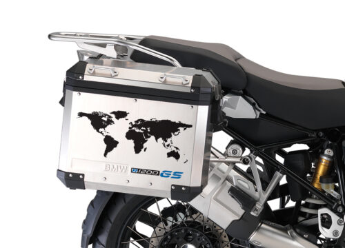 BSTI 1008 BMW GS Alluminium Panniers The World R1200GS Stickers Cobalt Blue 02