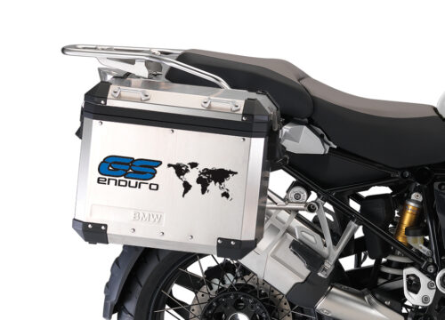 BSTI 1015 BMW GS Alluminium Panniers The World GS Enduro Stickers Cobalt Blue 02