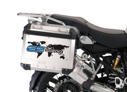 BSTI 1089 BMW GS Alluminium Panniers The World GS R1200 Stickers Cobalt Blue 02