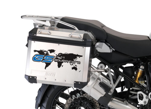 BSTI 3778 BMW GS Alluminium Panniers The World GS Adventure Stickers Cobalt Blue 02