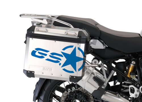 BSTI 3779 BMW GS Alluminium Panniers GS Star Stickers Cobalt Blue 02
