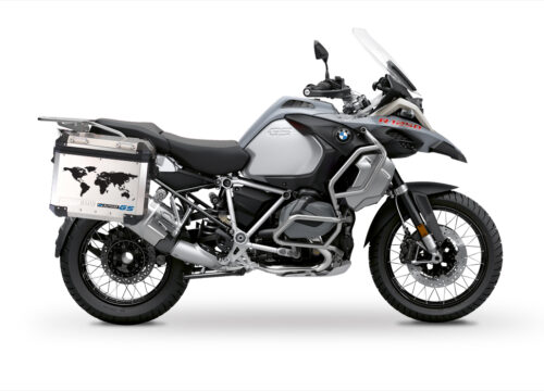 BSTI 3780 BMW GS Alluminium Panniers The World R1250GS Stickers Cobalt Blue 01