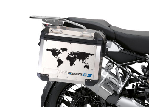 BSTI 3780 BMW GS Alluminium Panniers The World R1250GS Stickers Cobalt Blue 02